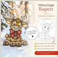 Malvorlage - Elch Rupert