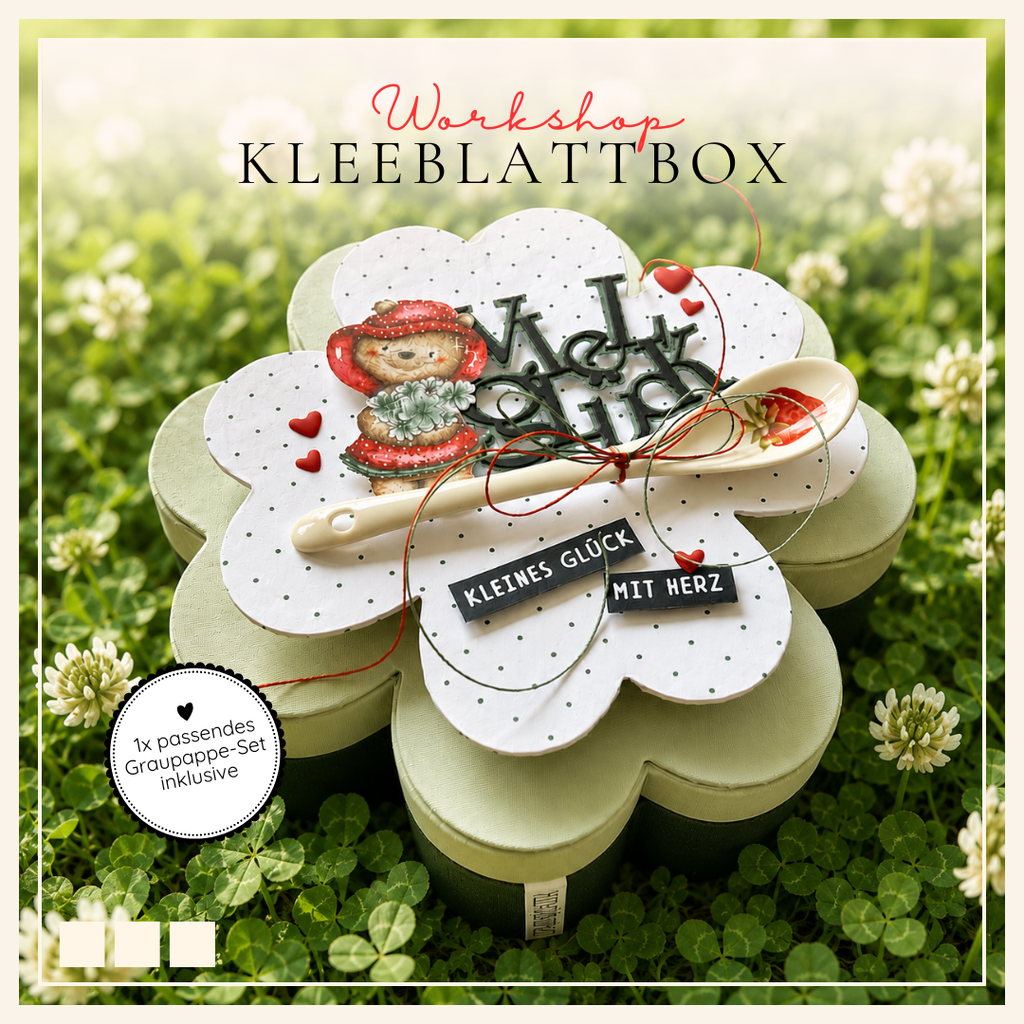 Video-Workshop Kleeblattbox inklusive 1x Graupappe-Set
