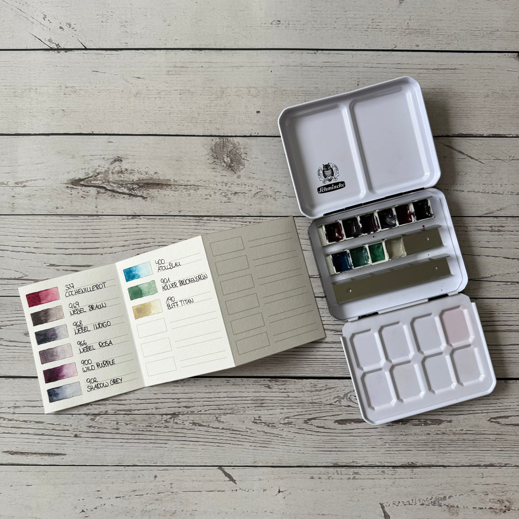 Farbkarten für Aquarellkästen & Colirokästen
