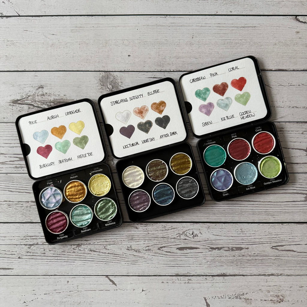 Farbkarten für Aquarellkästen & Colirokästen