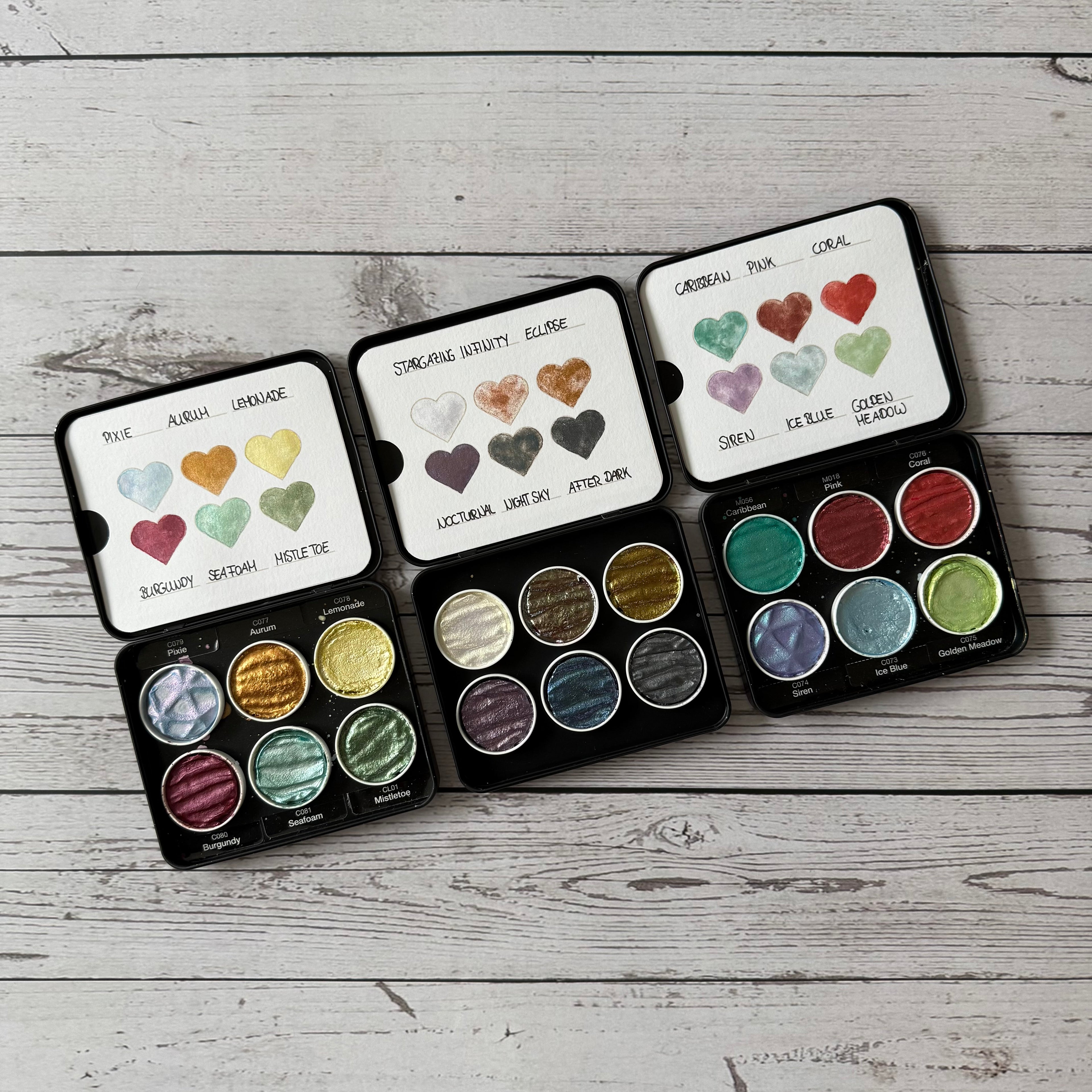 Farbkarten für Aquarellkästen & Colirokästen
