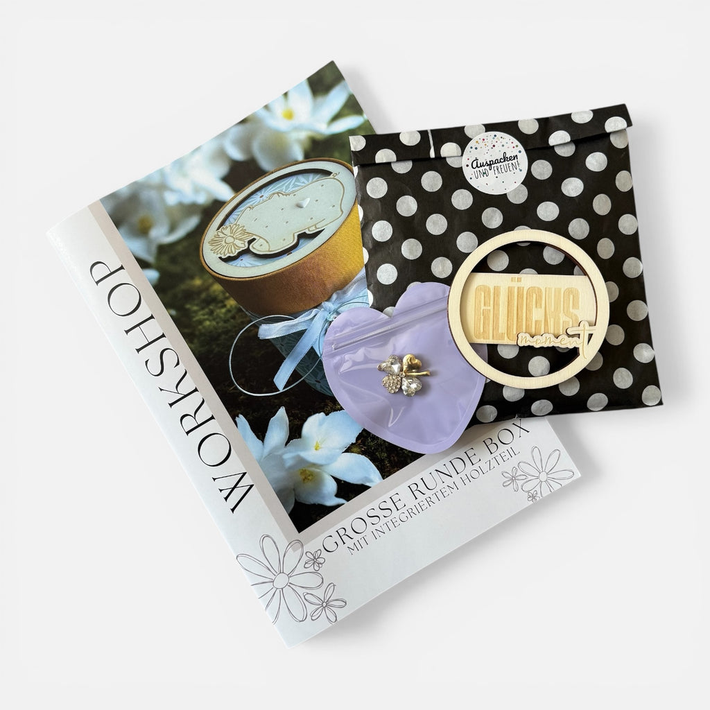 Anleitung + Materialpaket Schrift Glücksmoment