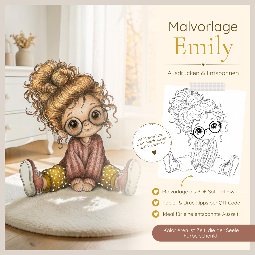 Malvorlage - Emily